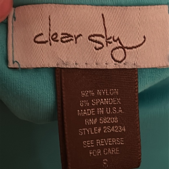 Clear Sky Turquoise Tank Top, size S - Picture 2 of 4